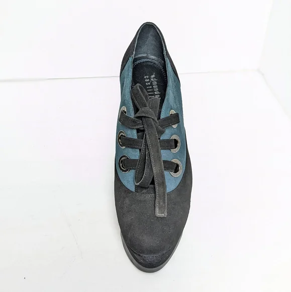 Edmundo Castillo two tone suede wedges - Picture 9 of 16